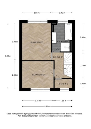 Floorplan - Govert Flinckstraat 5, 7412 TA Deventer